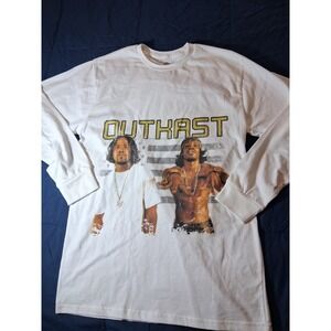 OutKast Rap Tshirt Men's Medium‎ Long Sleeve White
